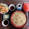 そば処　うえだ - ざるそばとミニ天丼のセット