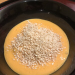 日本料理 太月 - フルコース１６５００円。ゴマ玉うどん。玉ダレが絶品で、うどんも仕上がりが良く、只者ではないうどんです（╹◡╹）（╹◡╹）