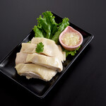 蒸し鶏の葱生姜和え