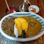 ブラン亭 - チキン＆キーマカレー900円