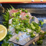 秋刀魚 - 秋刀魚の刺身定食　1,000円