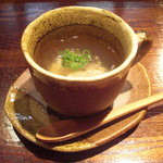 和や　てらさわ - くもこ(鱈の白子)にたっぷりの銀餡をかけた先付。