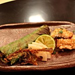 日本料理　百屋 - 焼物　あゆの焼物と穴子の蒲焼