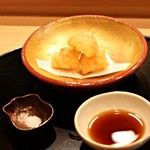 日本料理　百屋 - 揚物　穴子の天ぷら