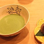 日本料理　百屋 - お薄と水饅頭