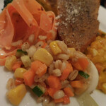 ジラソーレ - キャロットサラダ、野菜と麦のサラダ、カブのピクルス