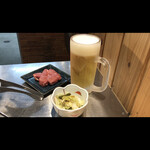 成吉思汗だるま - ヒレ　ビール　お通し