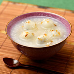 Ningbo style Shiratama dumplings with minced sesame seeds