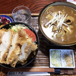 Fukuwa Uchi - チキンカツ丼カレーそばセット