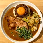 吉田カレー  - ミックス 小・アチャール・ローストポーク（限定）