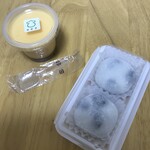 甘栄堂菓司舗 - 豆大福とプリン