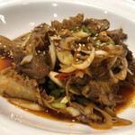 中国料理 千琇 - 牛肉とハチノスの麻辣和え