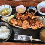 和食 旭 - 地鶏の唐揚げ御膳（1,100円）_2020年10月