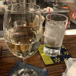 五彩 町家和食 - グラス日本酒