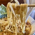 Hakkaku - 太めで中加水の縮れ麺　硬くて美味い！