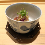 すし宮川  - 腰長鮪長崎昆布醤油漬け山山葵おろし