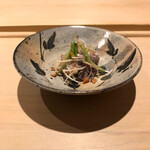 すし宮川  - 子持ち秋蝦蛄海老香草和え