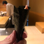 すし宮川  - 中落ちと大トロの手巻き