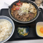 吉野家 - 黒毛和牛すき鍋膳　998円+10%