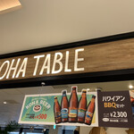 Aloha Table - 2020/9/27  入り口看板