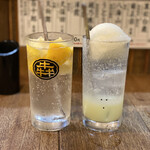 肉酒場 犇屋 - ［最凍］生レモンチューハイとすだち果汁100%フローズンチューハイ