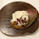 鰻はし本 - 無花果と柿の白和え