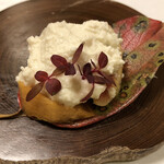 鰻はし本 - 無花果と柿の白和え