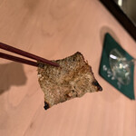 鮨みなと - 松皮鰈の皮焼き