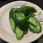 鮨みなと - 口直し胡瓜