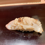 鮨みなと - 網走の炙り北寄貝