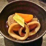 ずぼら - Jul-12　お通し　イカ大根