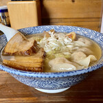 ゆいや - 和風しょうゆらーめん@850円+肉玉(4ケ)＠150円トッピング