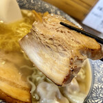 ゆいや - 和風しょうゆらーめん@850円+肉玉(4ケ)＠150円トッピング