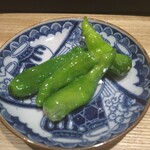 とんかつ七井戸 - オマケの獅子唐