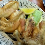鳥好 - 手羽先から揚げ　640円