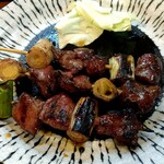 鳥好 - 串きも　480円