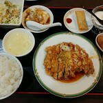 中華料理 桃源 - 大判油淋鶏定食