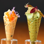 Nitro - 料理　ウニのソフトクリーム・甘夏のソフトクリーム2