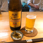 石臼挽き手打 蕎楽亭 - 瓶ビール(アサヒ熟撰)　650円