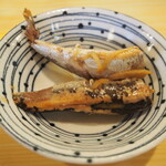 岩男寿司 - 付き出し（鰯の煮付け）