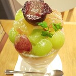 パティスリー ラ リシュテール - 2種のぶどうパフェ