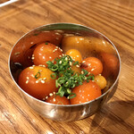 串焼キ カメチヨ・シャルボン - 玉ひも(タレ焼き)