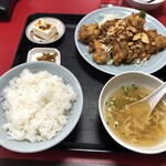 Houchinrou - 油淋鶏定食　ガーリックソース　900円