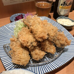 とんかつ檍 - カキフライ定食¥2300