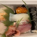 Sushi Shinoda - にぎり寿司１人前　１１００円（税込）