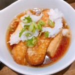 立ち飲み居酒屋ラクミ - 秋刀魚と豆腐揚げ出し煮