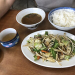 さかゑ食堂 - 野菜炒め定食