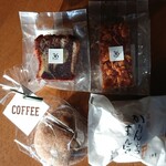 青柳屋 - パウンドケーキ チョコマーブル・フロランタン・コーヒー大福・かりんとう饅頭