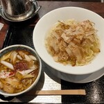 NAKAGAWA わず - 【限定】花かつおな醤油つけ麺(1000円)