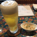 くくるくみ - ノンアルコールビールとお通しのゆし豆腐